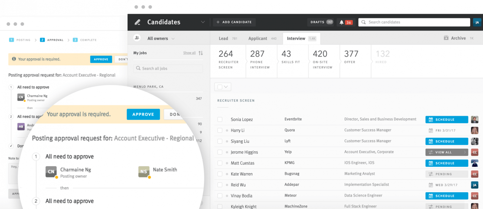 Lever ATS. Applicant tracking System (ATS). Рейтинг ATS систем. Applicant tracking System UI.