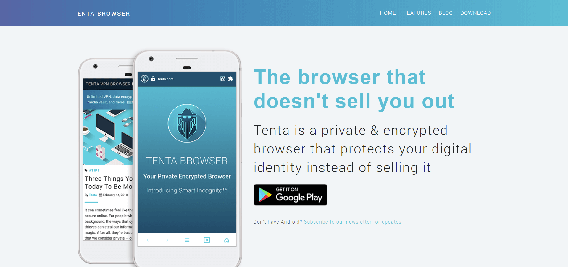 tenta private browser main