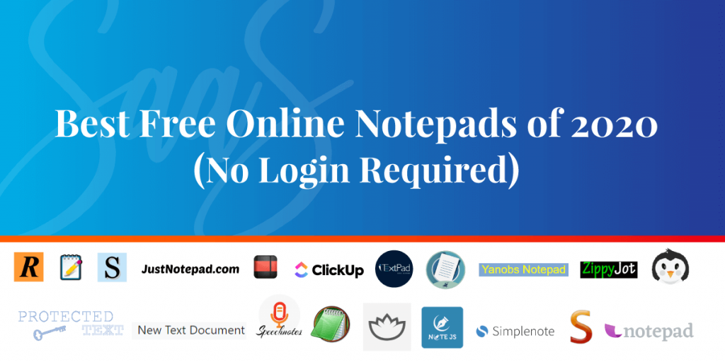best online notepads, free online notepads, best free online notepads, online notepads for note-taking, SaaS blog, All That SaaS