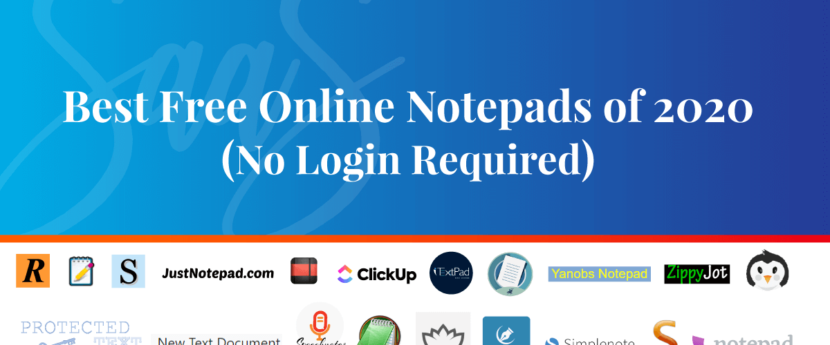 best online notepads, free online notepads, best free online notepads, online notepads for note-taking, SaaS blog, All That SaaS