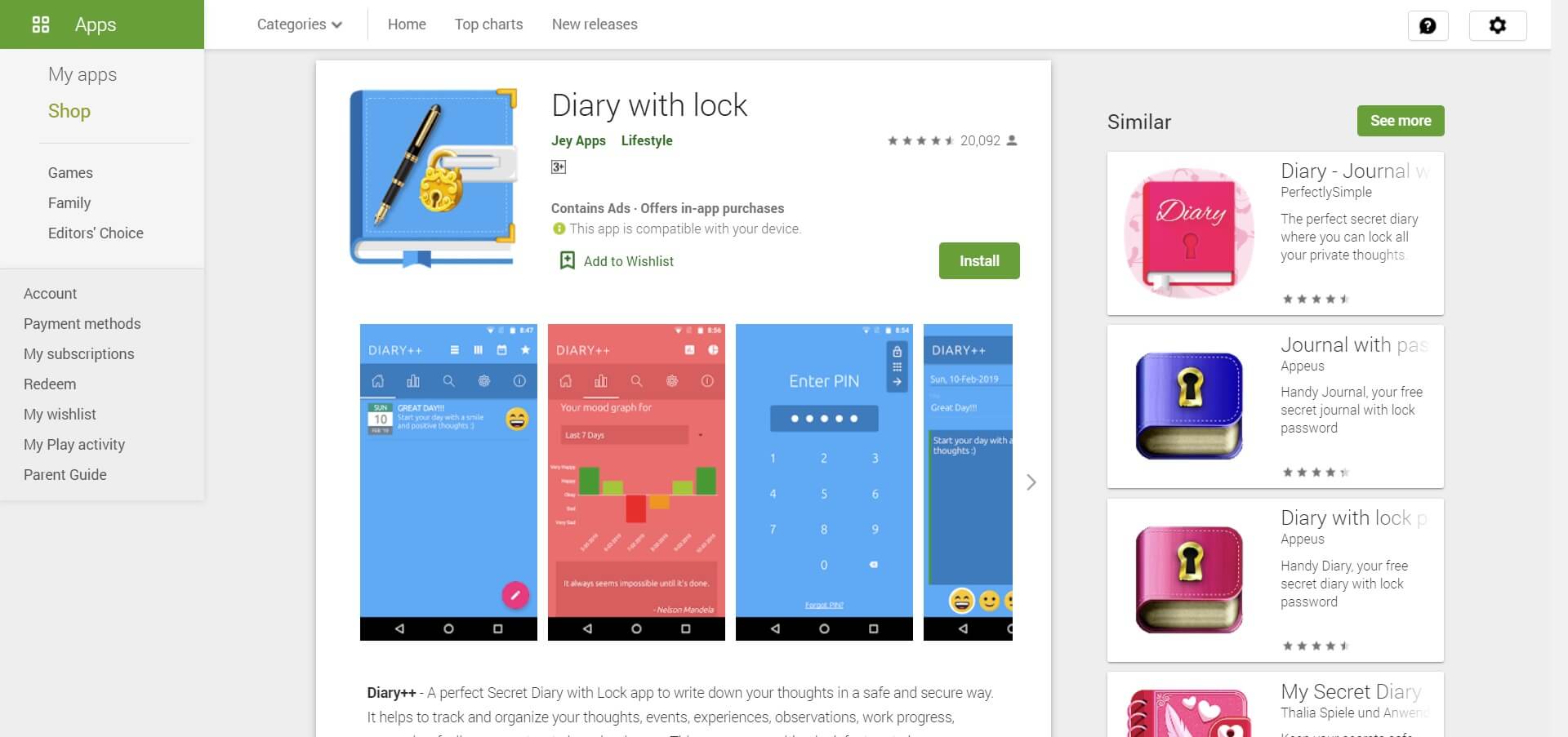 daily diary app for windows 8