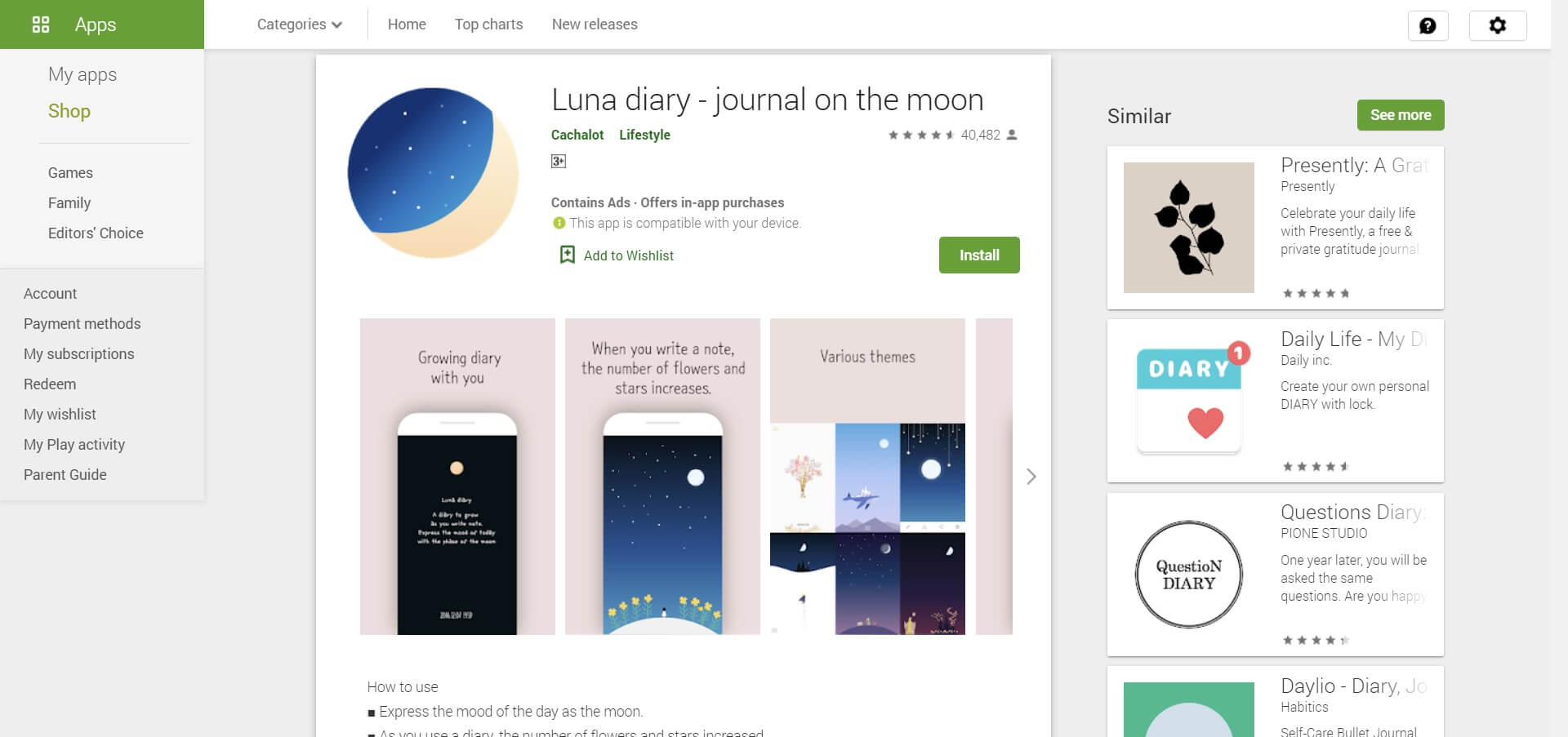 diary writing apps for android