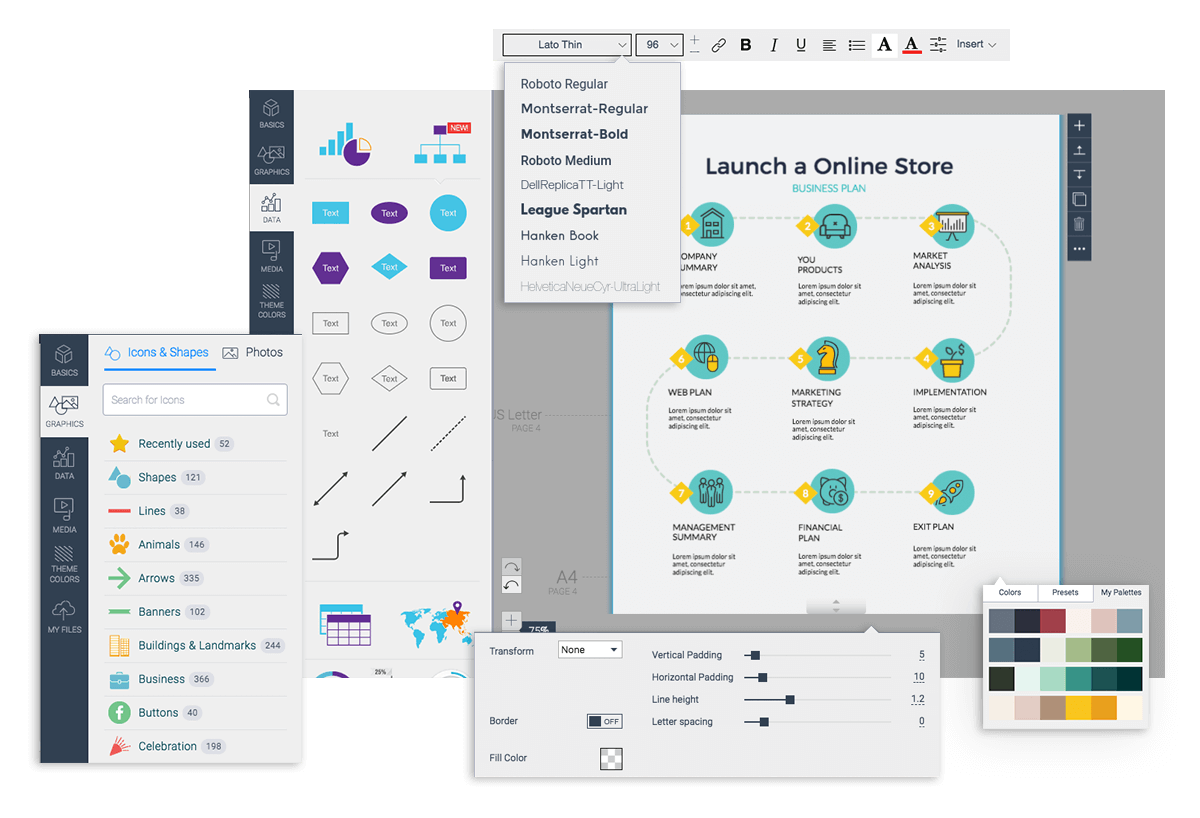 visme main interface