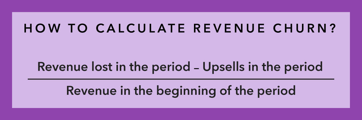 how to calculate revenue churn, revenue churn rate formula