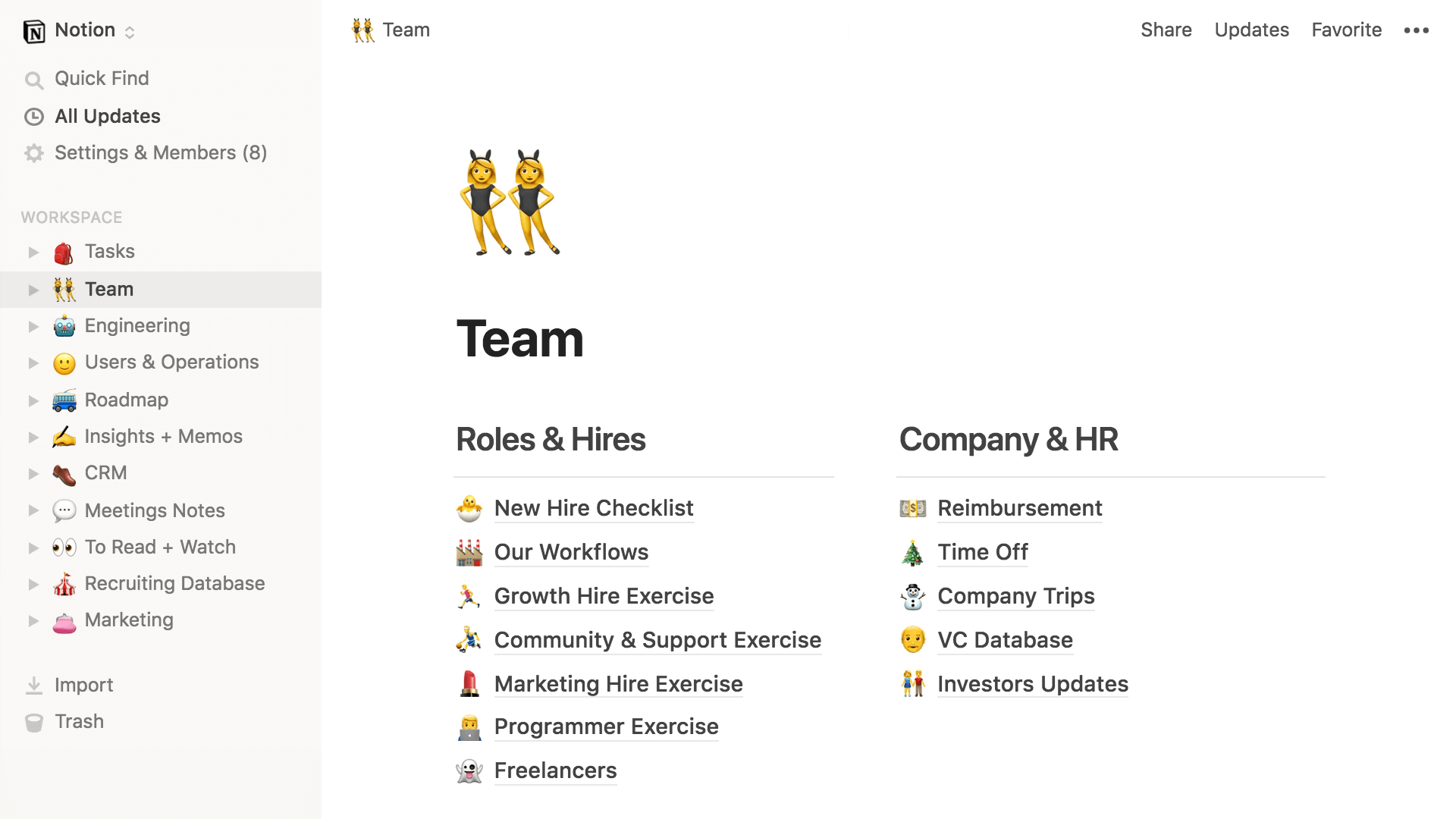 notion dashboard for notes