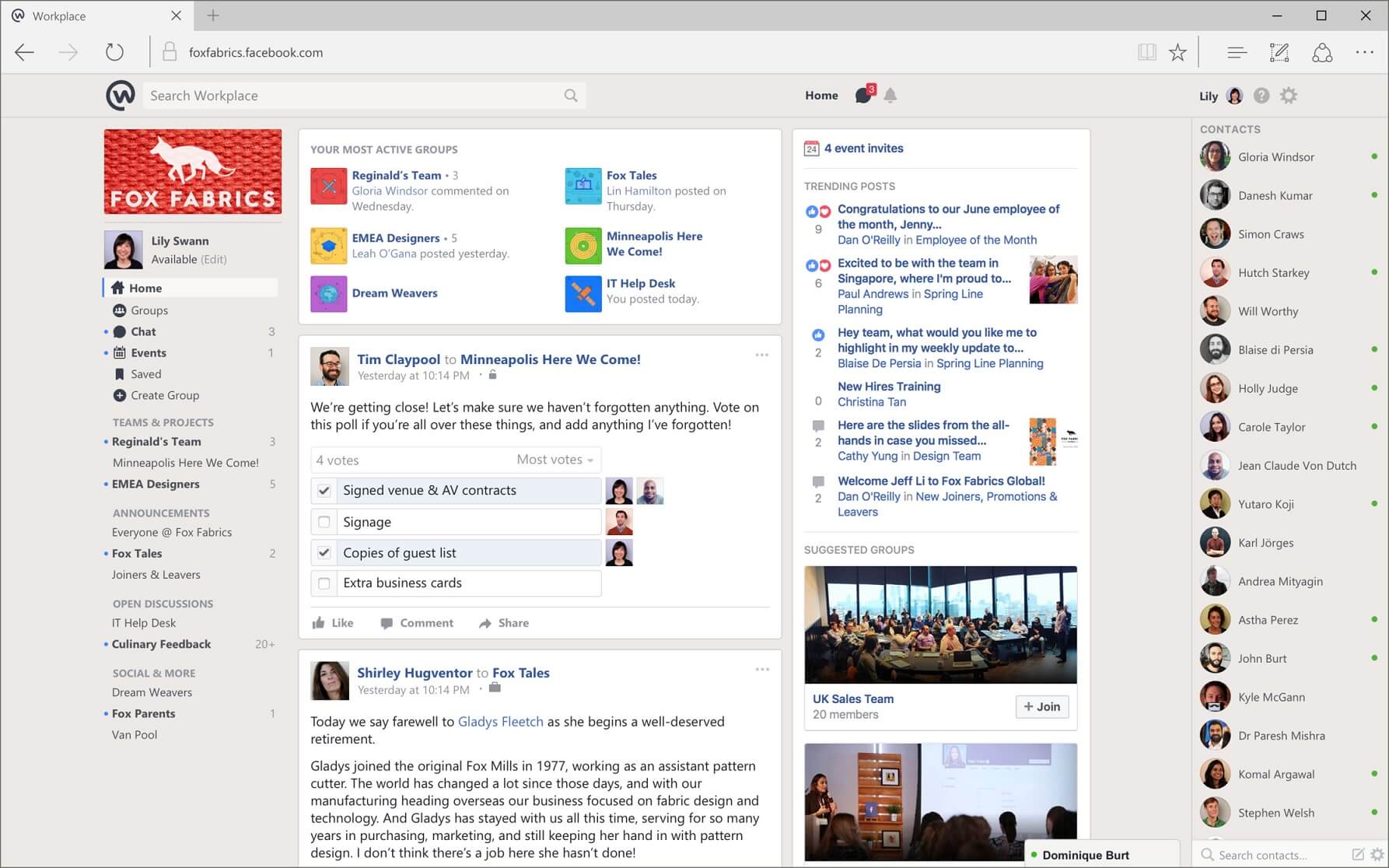 workplace for facebook as slack alternative