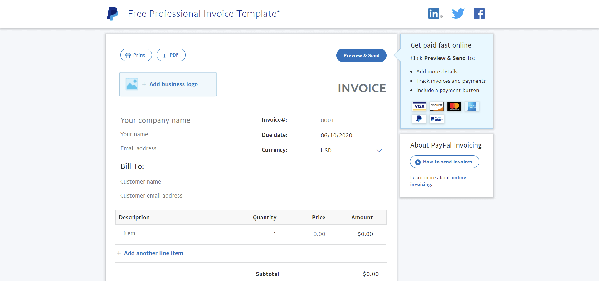 web based invoice software free