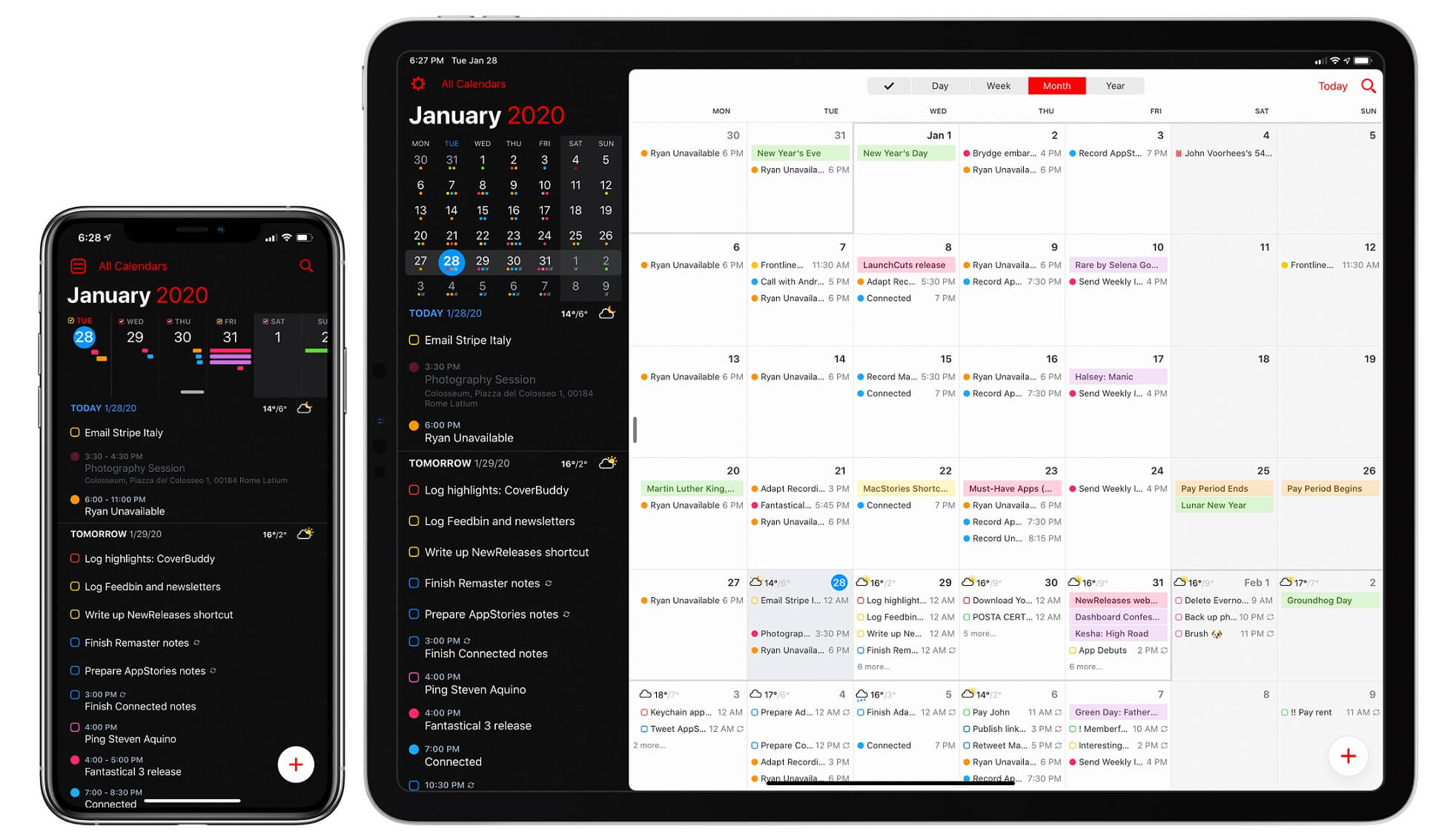 ipad calendar app you can write on