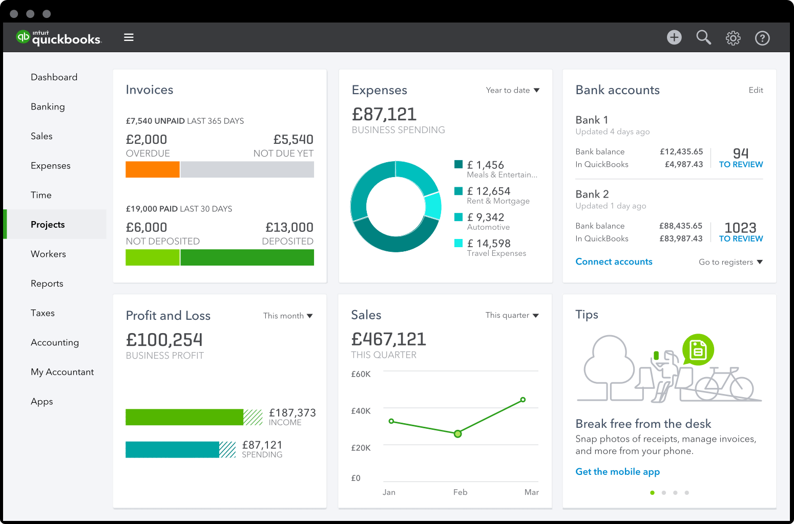 quickbooks home budgeting software