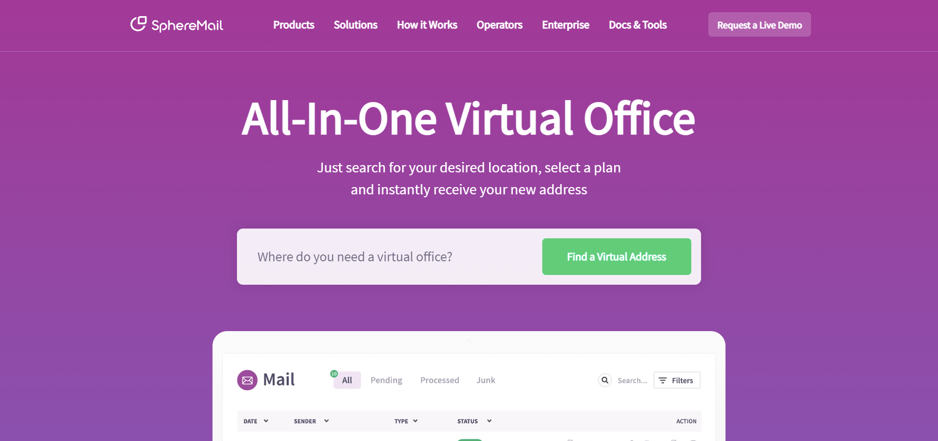 virtual mailbox app spheremail