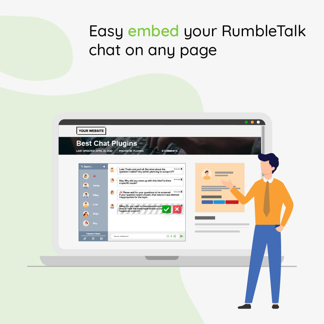 Online group chat  Rumbletalk, chat for live events and websites